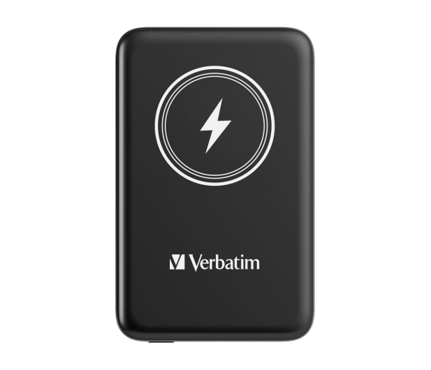 Verbatim Charge 'n' Go Magnetic Wireless Power Bank 10000mAh czarny - 1236529 - zdjęcie